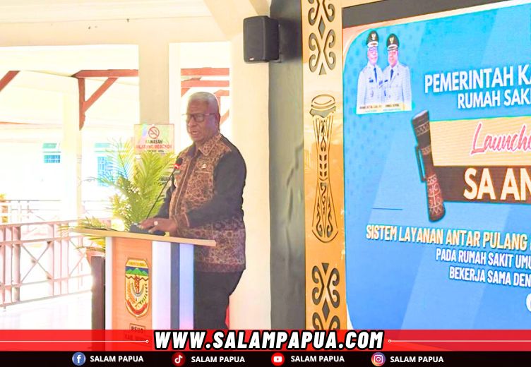 Sambutan Bupati Mimika Johannes Rettob,S.Sos,M.M (salampapua.com/Evita)