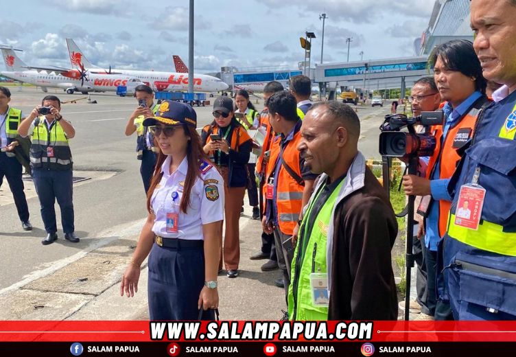 Persiapan launching penerbangan ke Jila (salampapua.com/Evita)