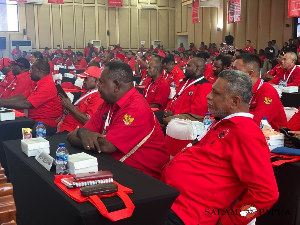 Peserta Rakor DPD PDIP 4 wilayah di Tanah Papua (Foto:salampapua.com/Evita)
