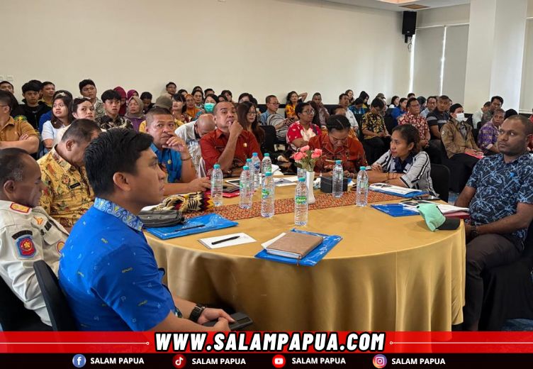 Suasana peserta saat mengikuti penyuluhan dan penyebarluasan kebijakan pajak dan distribusi daerah (salampapua.com/Evita)