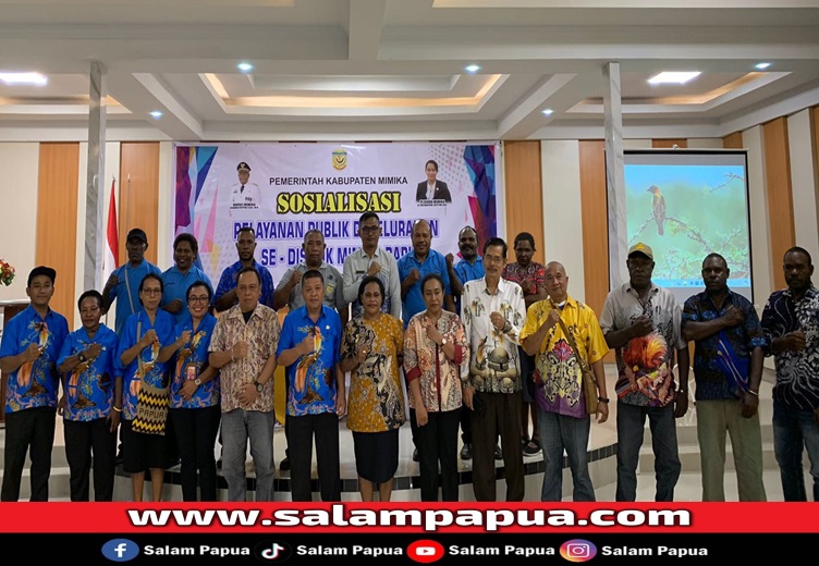 Foto bersama panitia usai pelaksanaan sosialisasi (salampapua.com/Acik)