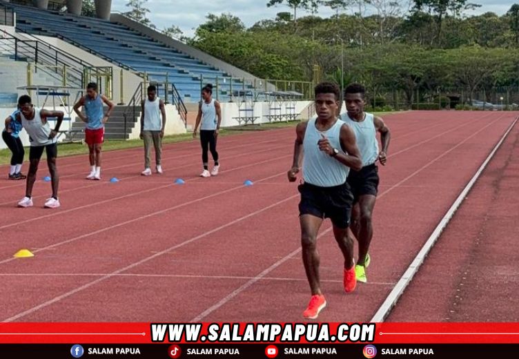 Atlet PAC saat berlatih di lapangan MSC (salampapua.com/Evita)