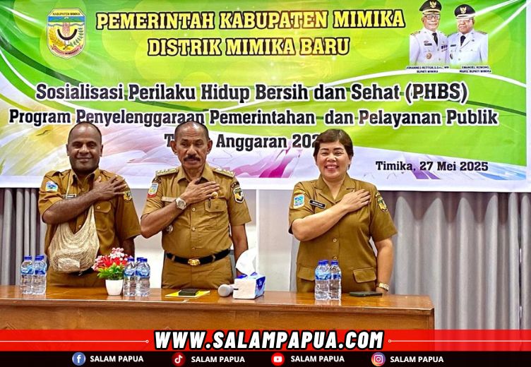 Situasi saat pembukaan sosialisasi PHBS (salampapua.com/Evita)